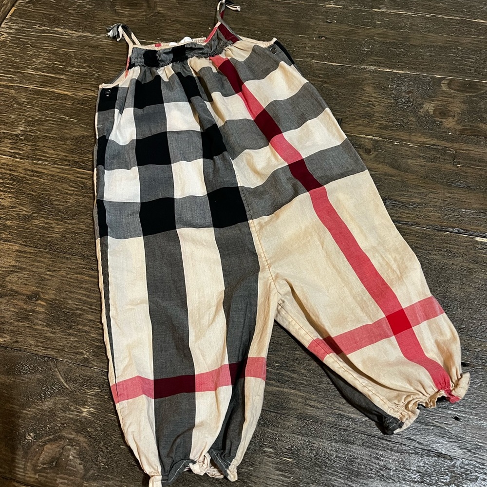 burberry infant romper